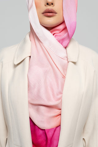 Fuchsia Fusion Printed Premium Modal Scarf by WOROOD
