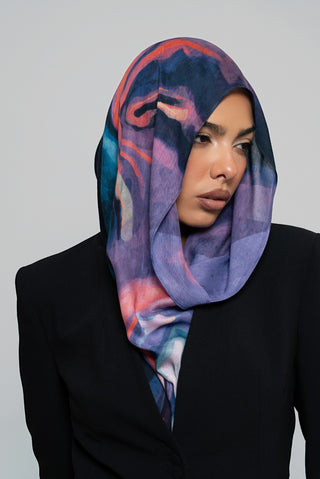 Marble Muse Printed Premium Modal Scarf by WOROOD
