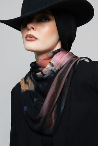 Mariposa Printed Premium Modal Scarf by WOROOD