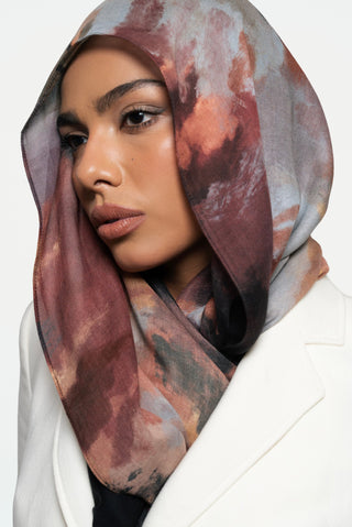 Oriana Printed Premium Modal Scarf by WOROOD