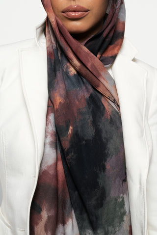 Oriana Printed Premium Modal Scarf by WOROOD