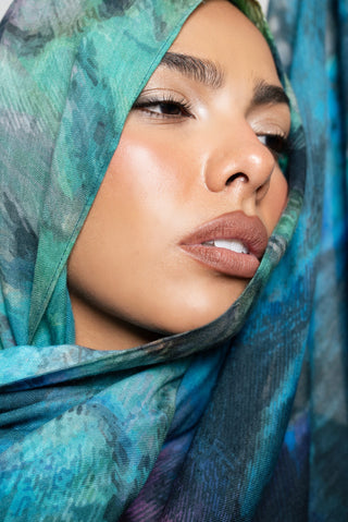 Peacock Printed Premium Modal Scarf by WOROOD
