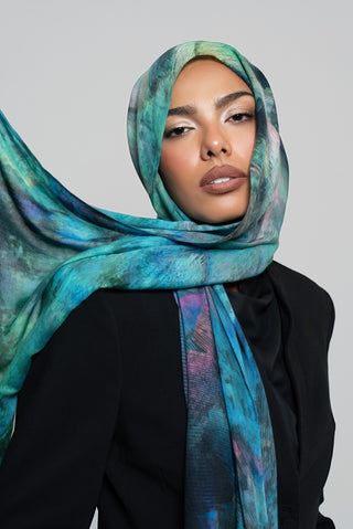 Peacock Printed Premium Modal Scarf by WOROOD