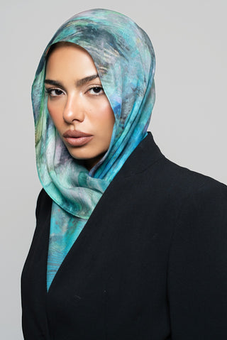 Peacock Printed Premium Modal Scarf by WOROOD