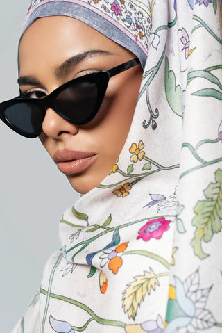 Rosalie Blush Printed Premium Modal Scarf by WOROOD