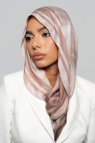 Sand Sahara Printed Premium Modal Scarf by WOROOD