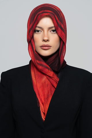 Scarlet Rouge Printed Premium Modal Scarf by WOROOD