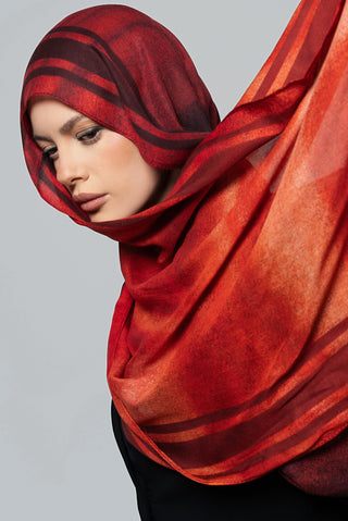 Scarlet Rouge Printed Premium Modal Scarf by WOROOD