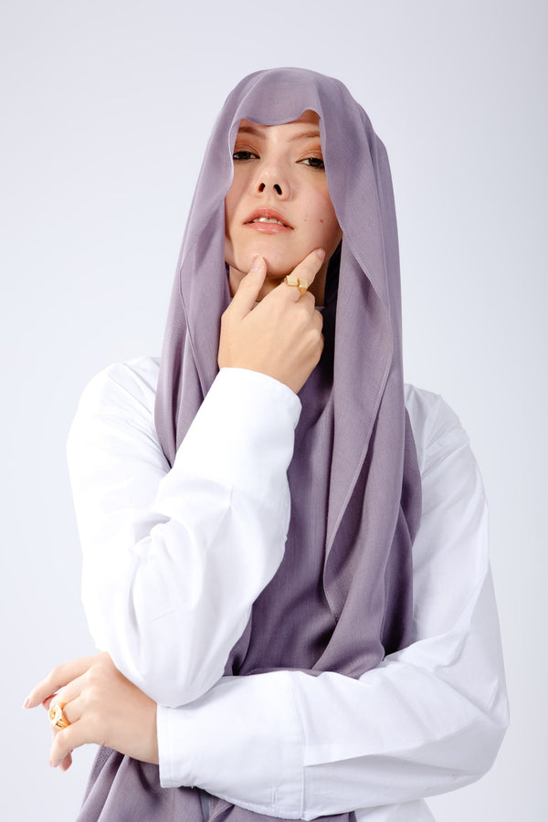 Mauve Mist Bamboo Hijab