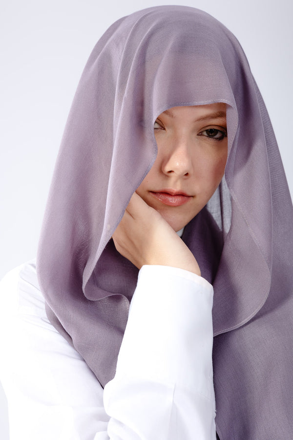 Mauve Mist Bamboo Hijab