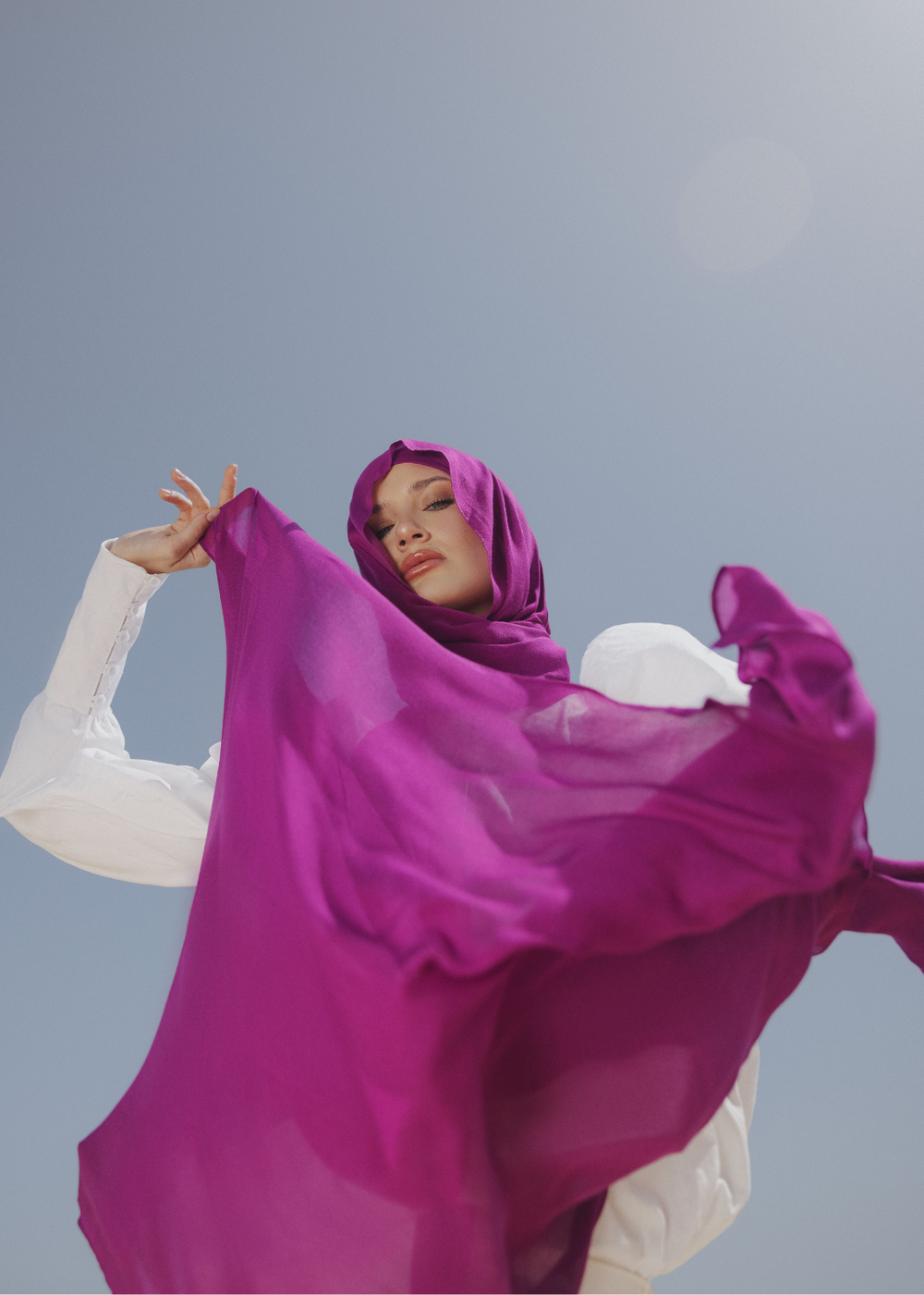Raspberry Bamboo Hijab