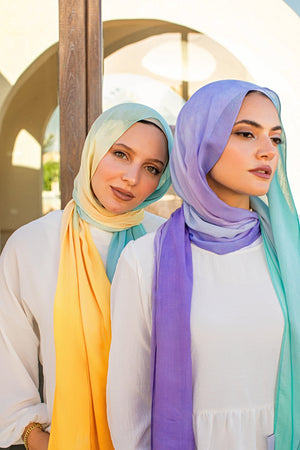 Worood Aqua Sands Modal Scarf – cool and relaxed