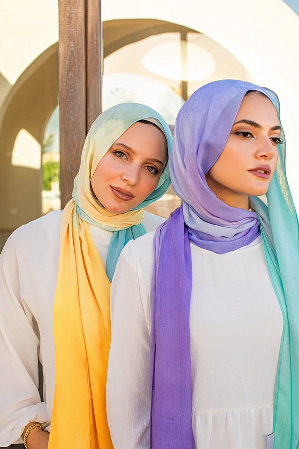 Worood Aqua Sands Modal Scarf – cool and relaxed