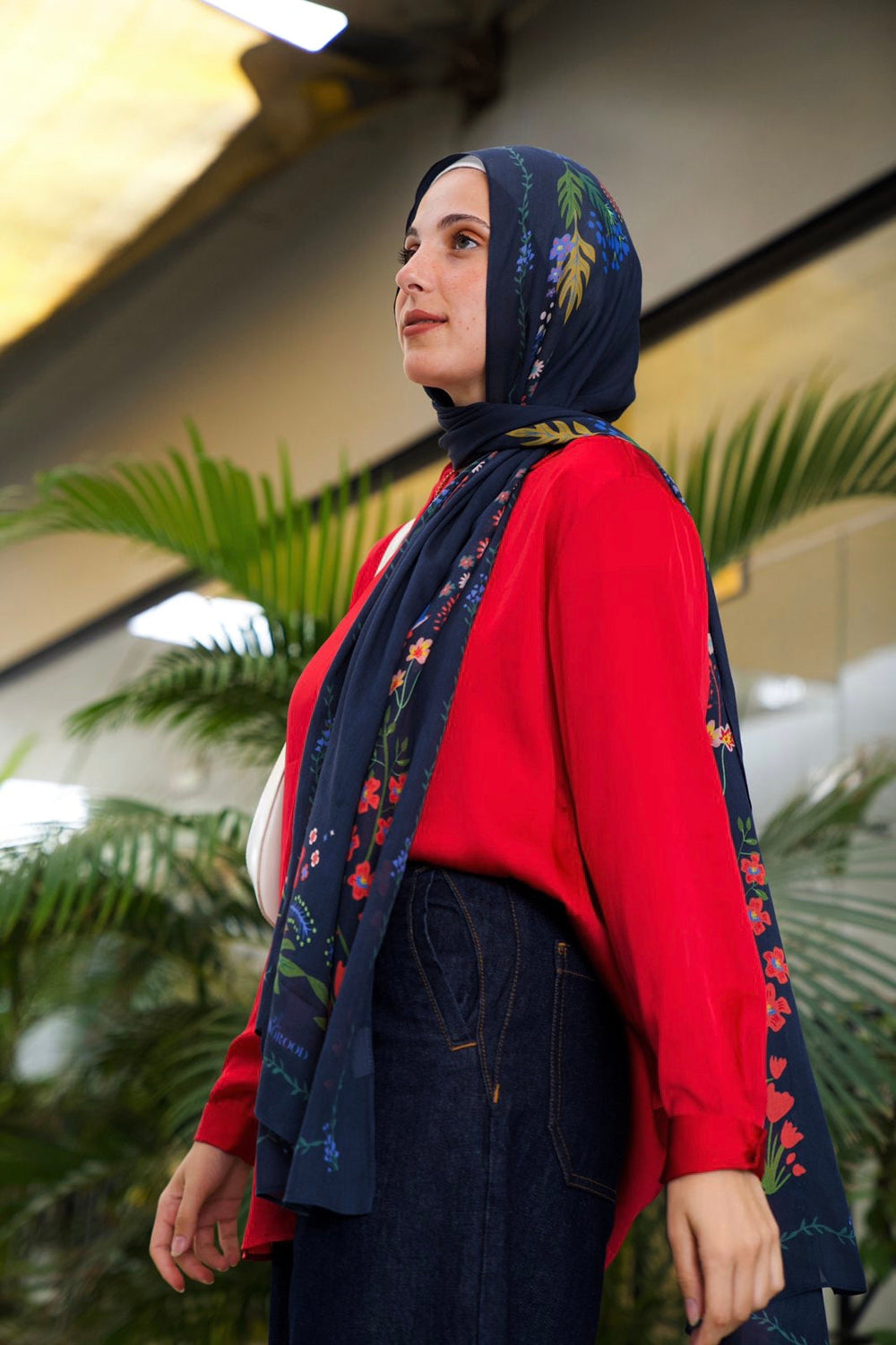 Worood Fairy Garden Modal Scarf – whimsical and elegant