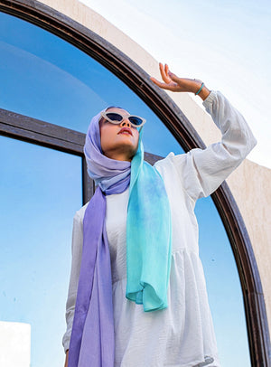 Worood Mermaid Splash Modal Scarf – fun and playful