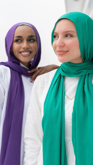 Mulberry plain premium modal scarf with breathable lightweight drape by WOROOD